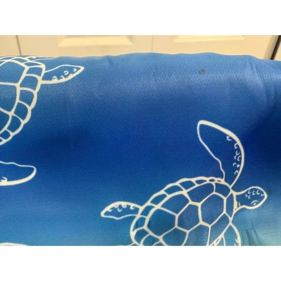 Sea Turtle Ombré Beach Tote Bag with Matching Towel Blue Green Ocean Print - Picture 8 of 12